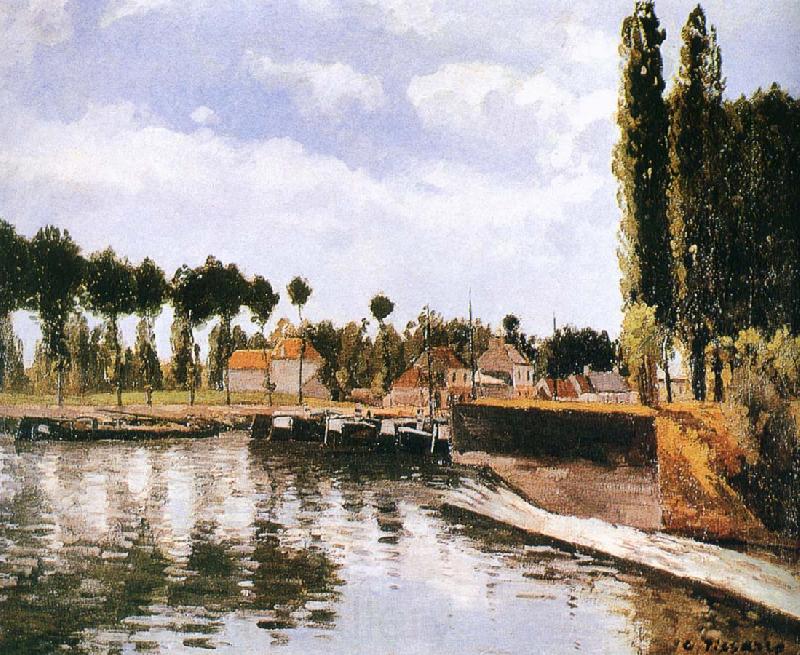 Camille Pissarro Pang plans Schwarz lake